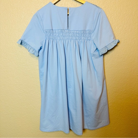 English Factory Mixed Media Ruffle Detail Dress Size Medium - Picture 7 of 10